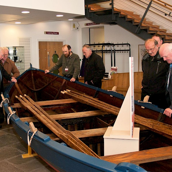Traditional boat, Anne, on temporary exhibition in the Foyer