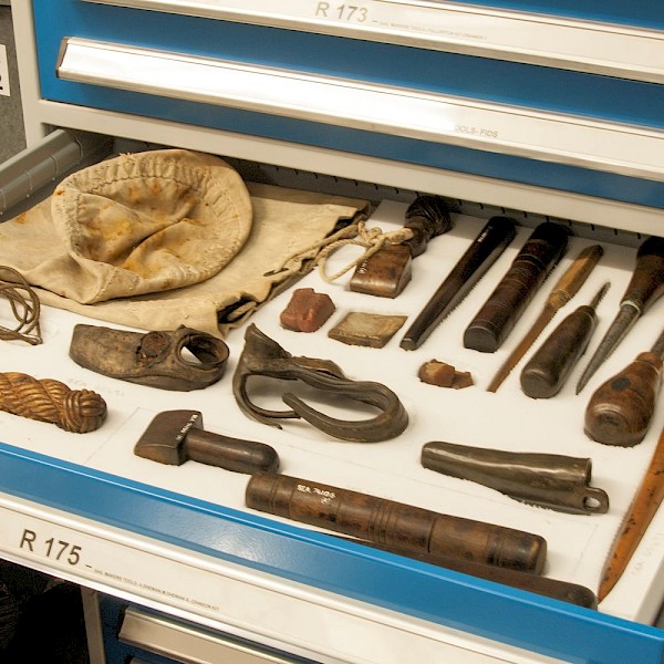 Sailmaking tools used by merchant seamen