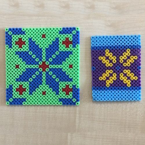 Square hama deals bead designs