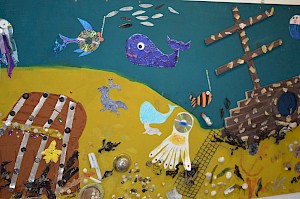 October Holidays Workshops: Giant Shipwreck Collage